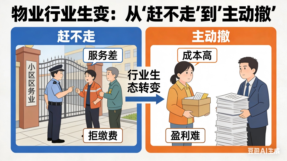 物业行业生变：从“赶不走”到“主动撤” - 西安物业网